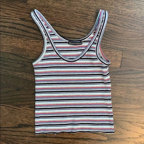 Brandy Melville Tops - Brandy Melville Striped Tank Top